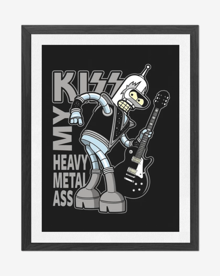 Cuadro decorativo Bender kiss