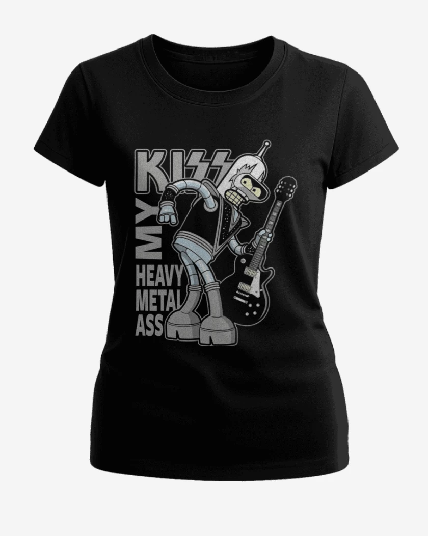 Polera de Mujer Negro de Bender kiss