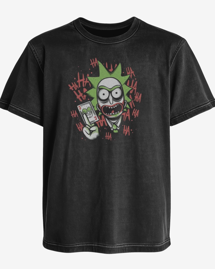 Polera desgastada Negro de Rickjoker