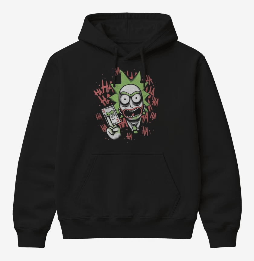 Poleron Canguro básico Negro de Rickjoker