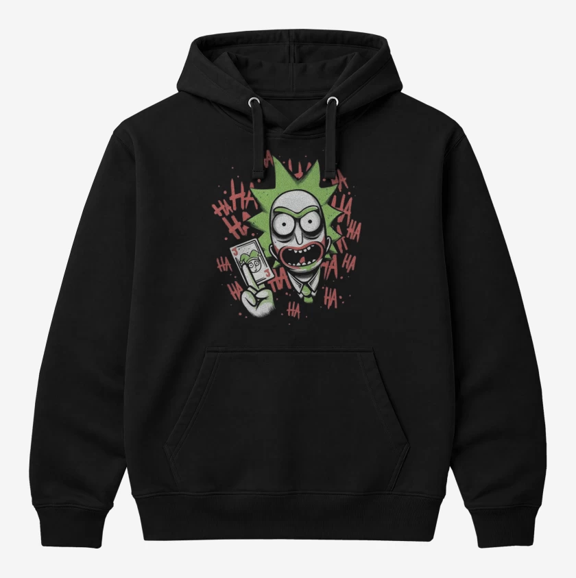 Polerón Canguro Negro de Rickjoker
