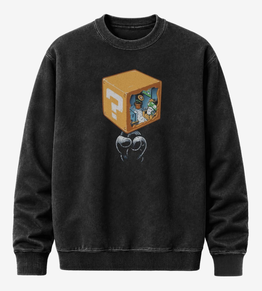 Poleron Polo Acid Wash Negro de Livehouse