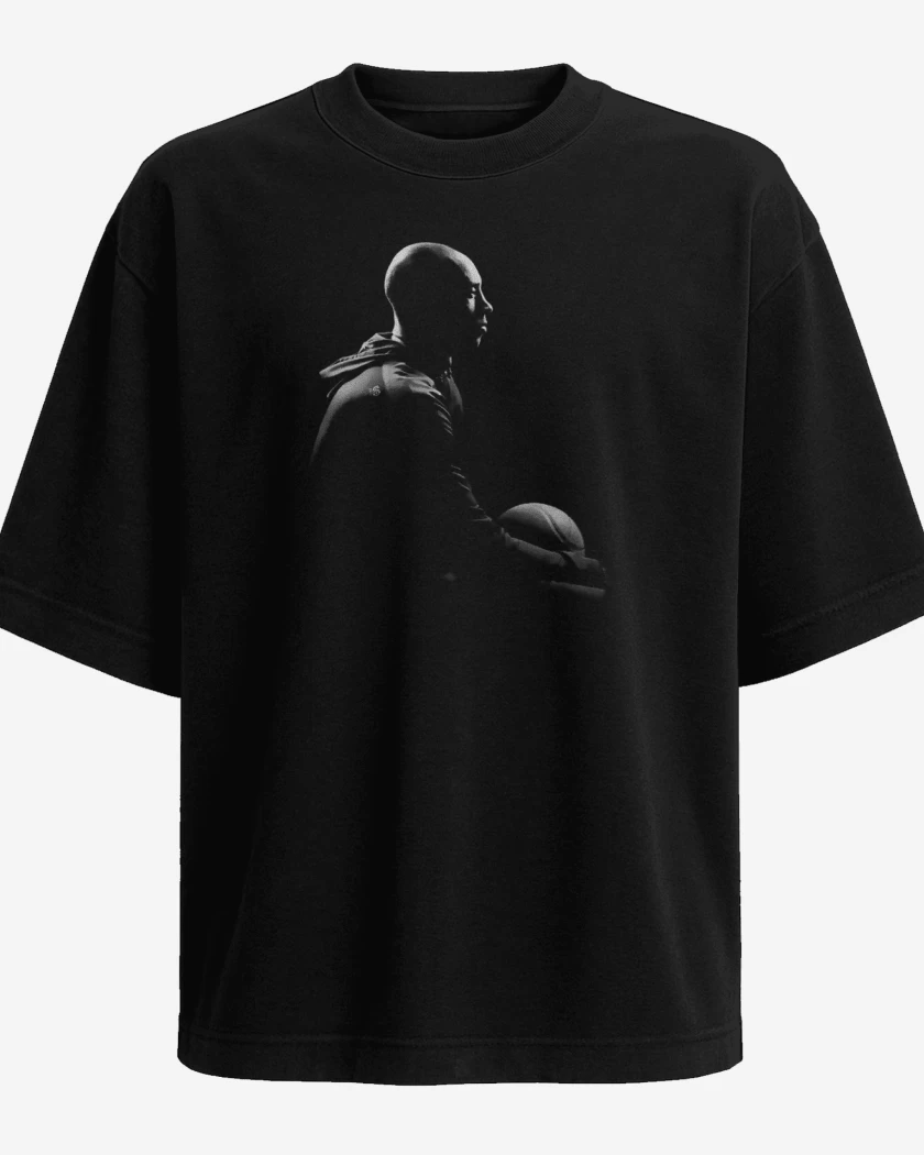 Polera Oversize Negro de Kobe tela 1 