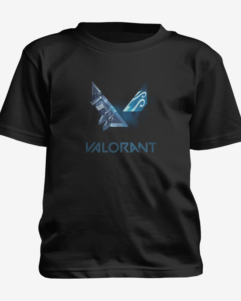 Polera de niño Negro de Valorant 