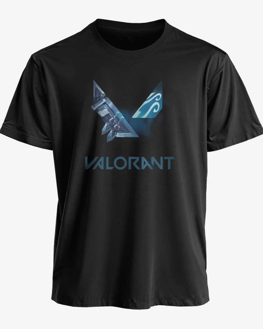 Polera premium Negro de Valorant 