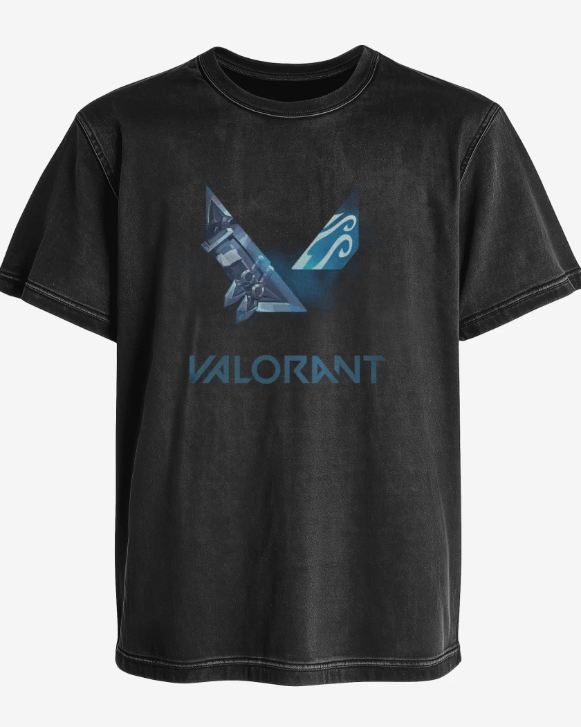 Polera desgastada Valorant 