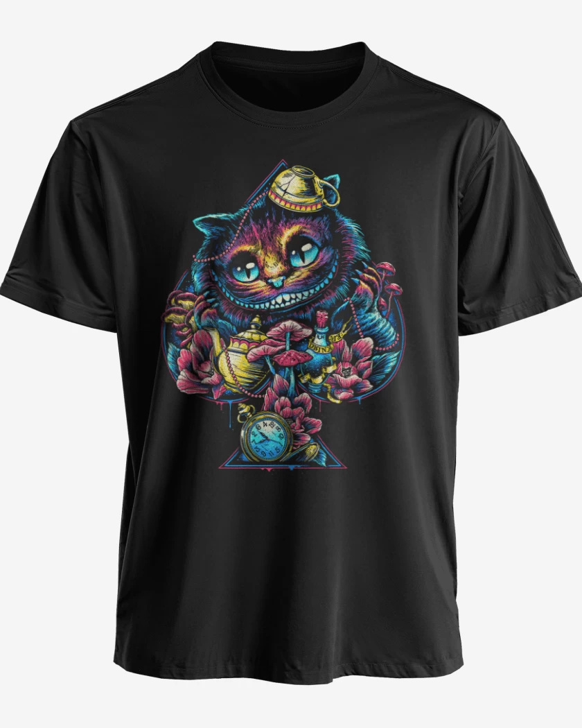 Polera premium Negro de Gato de alicia
