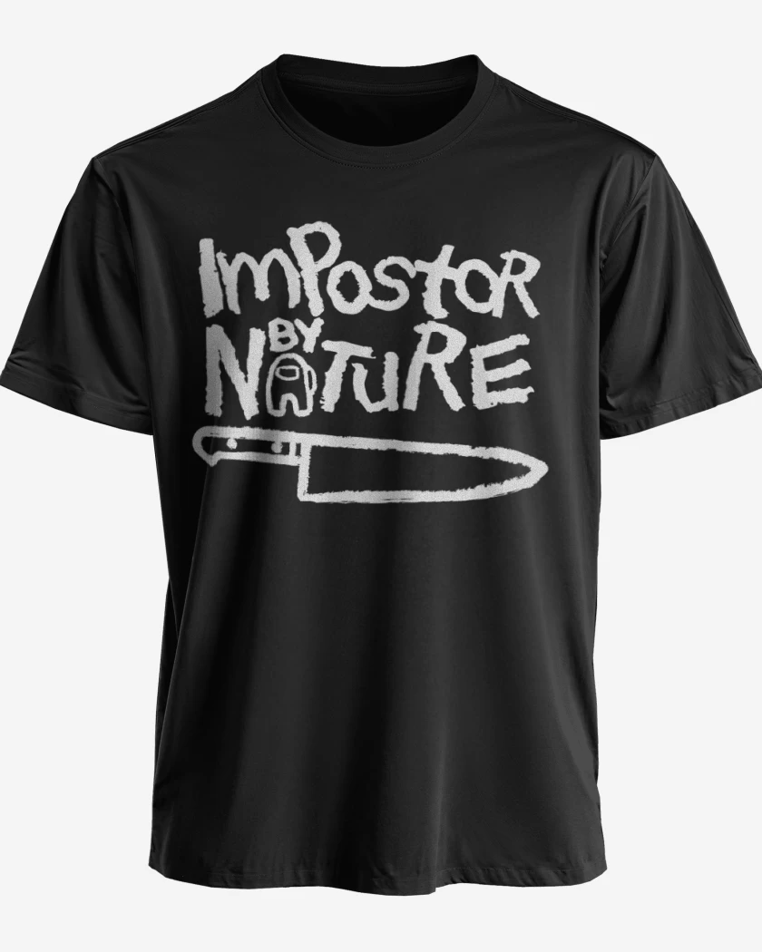 Polera premium Negro de Among us
