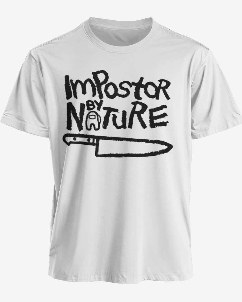 Polera premium Blanco de Among us 2