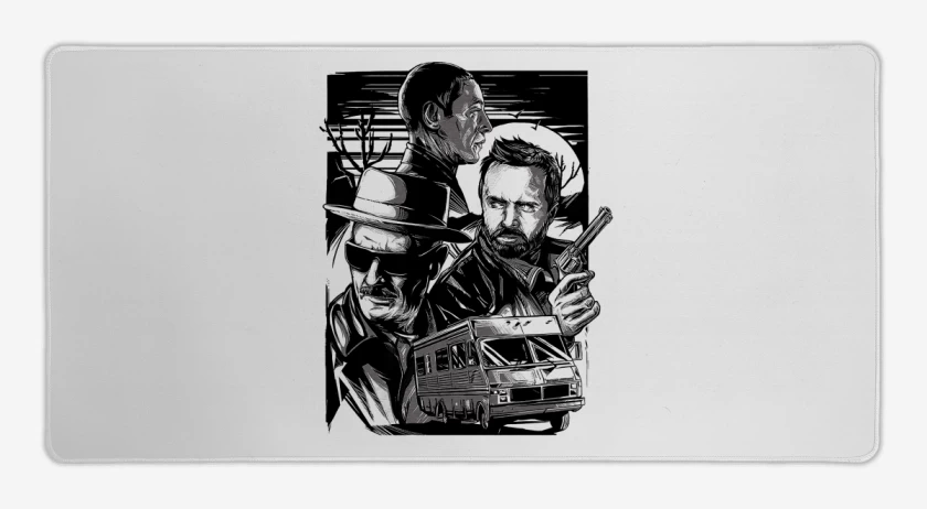Mouse pad Gamer Blanco de Breaking baaad