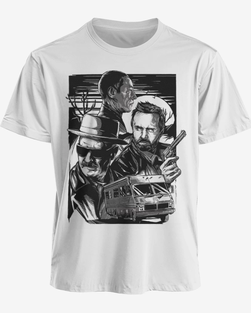 Polera premium Blanco de Breaking baaad