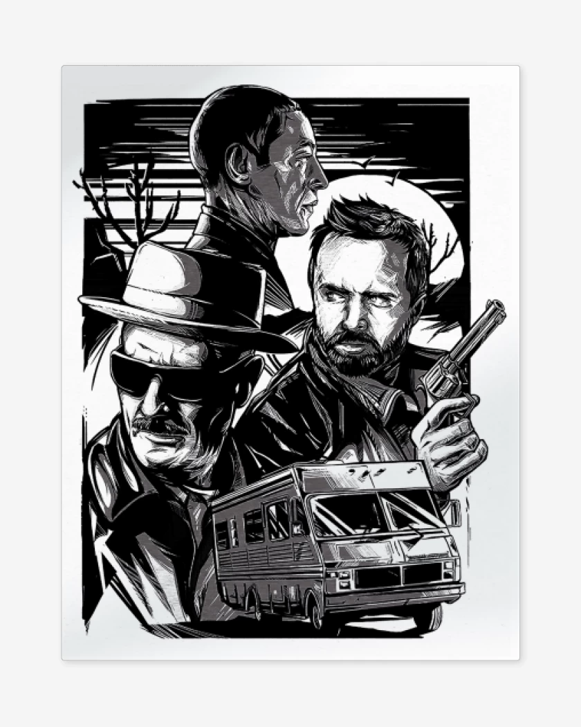 Print metalico Blanco de Breaking baaad