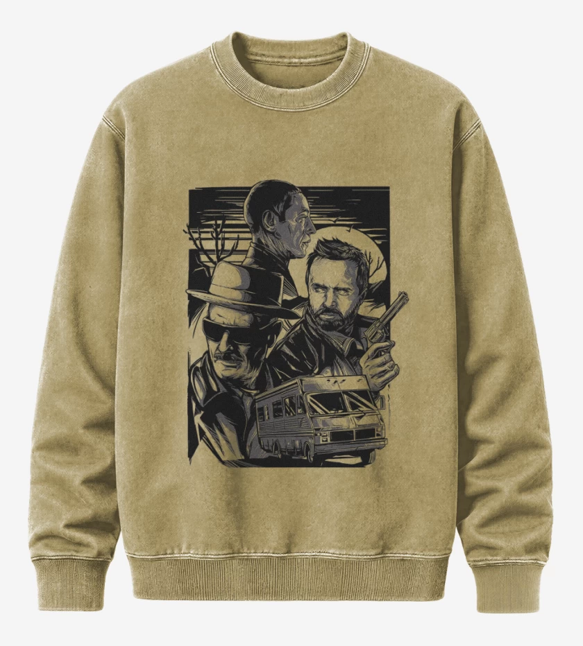 Poleron Polo Acid Wash Beige de Breaking baaad