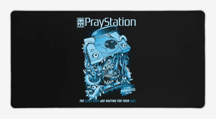 Mouse pad Gamer Negro de play staichon
