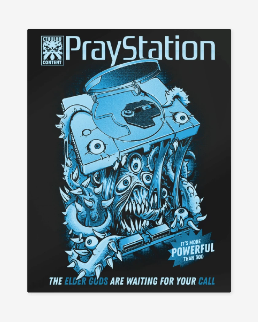 Print metalico Negro de play staichon