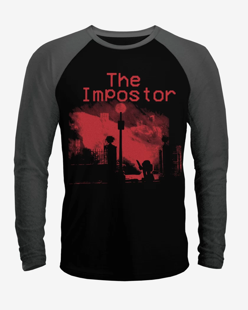 Polera Raglan Negro / Negro Heather de among us 3