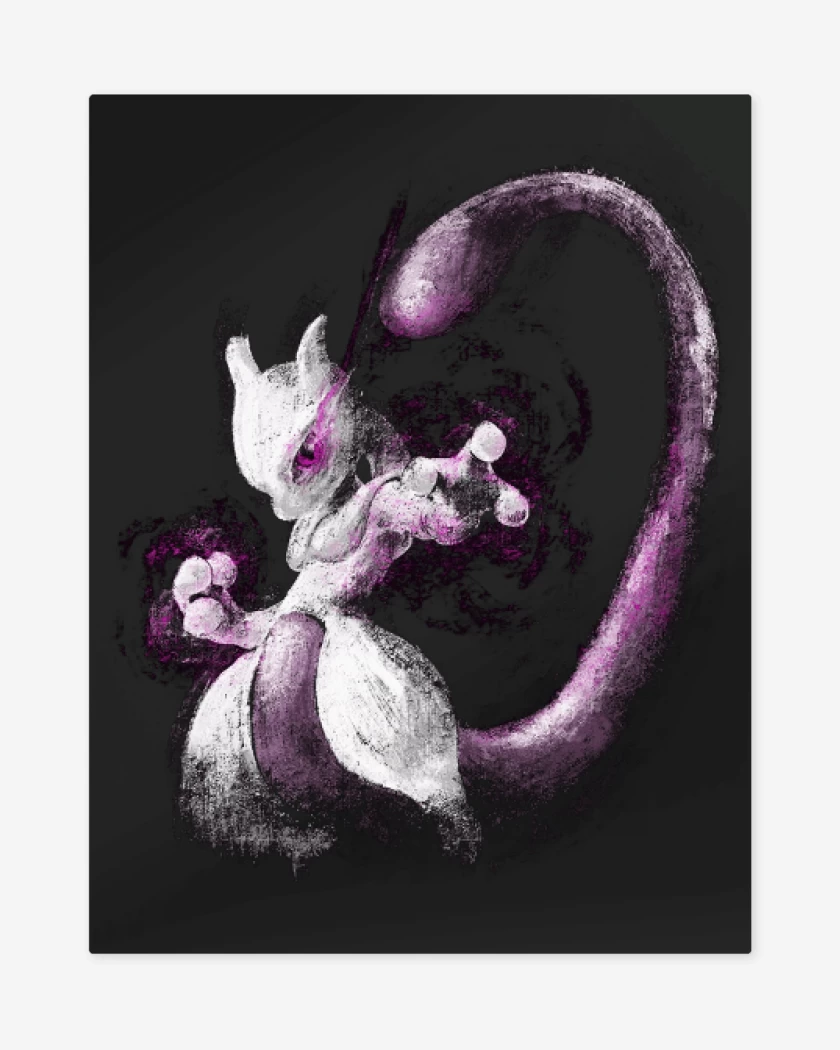 Print metalico Negro de Mew2
