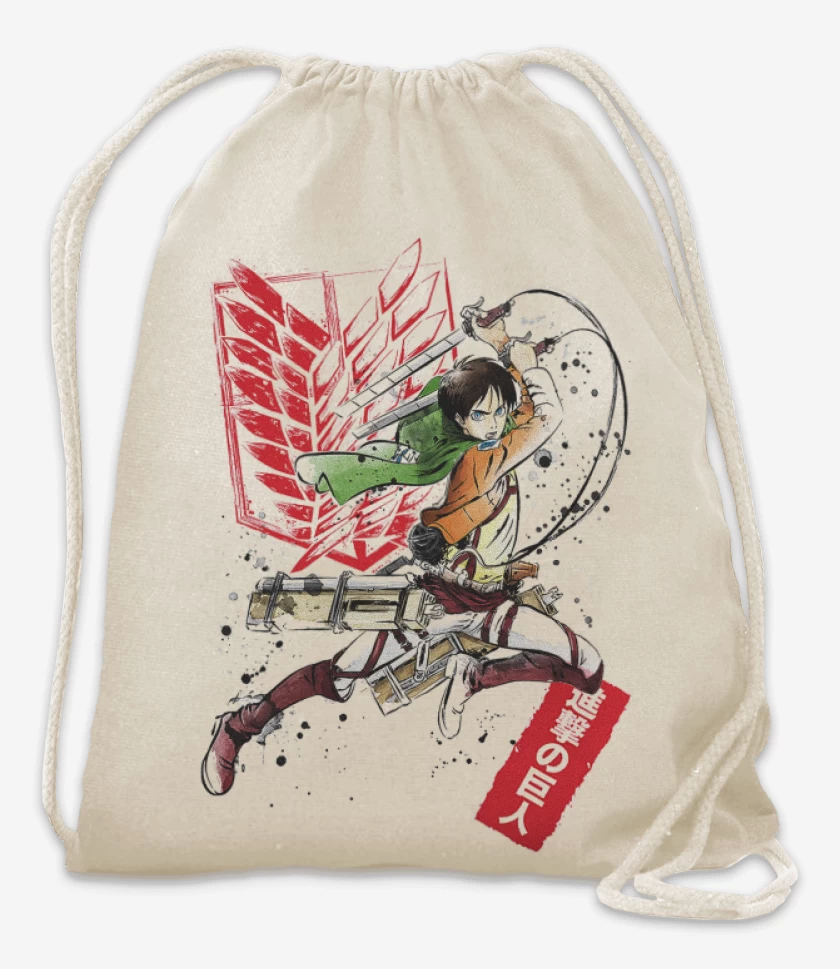Mochila Blanco de Shingeki Eren 