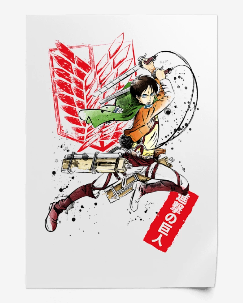 Print Blanco de Shingeki Eren 