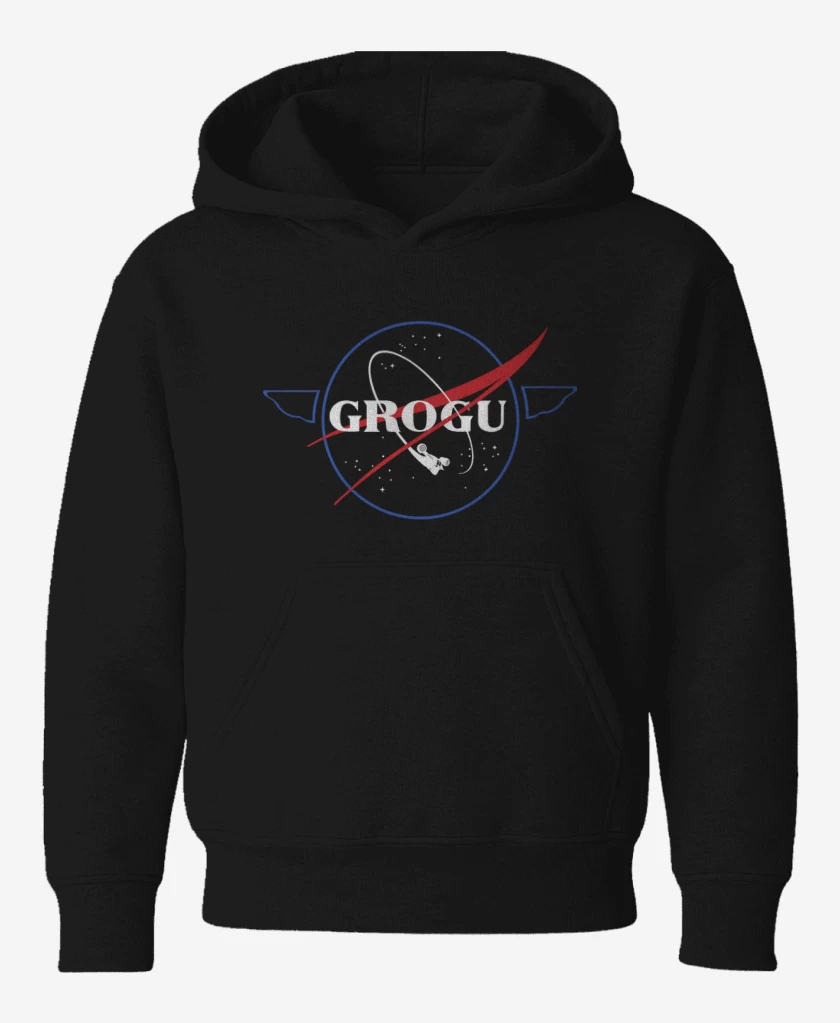 Poleron de niño Negro de Nasa Grogu