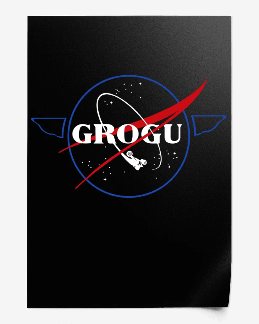 Print Negro de Nasa Grogu