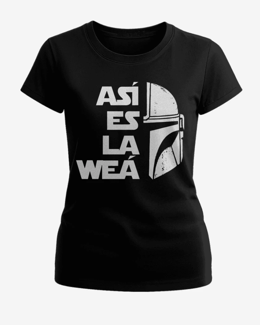 Polera de Mujer Negro de Asi es la weá