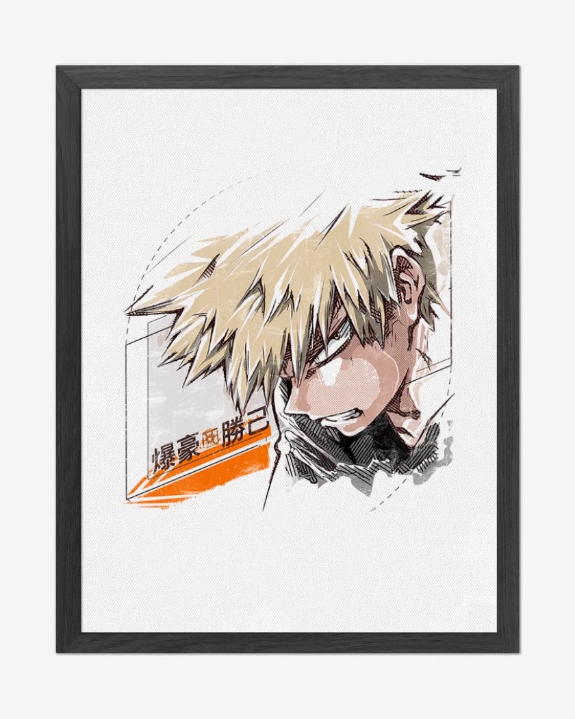 Cuadro decorativo Blanco de Bakugo 2
