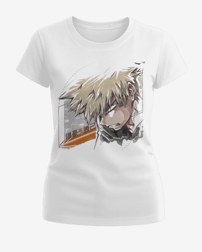 Polera de Mujer Blanco de Bakugo 2