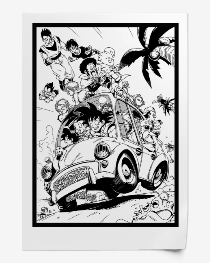 Print Goku y sus amigos