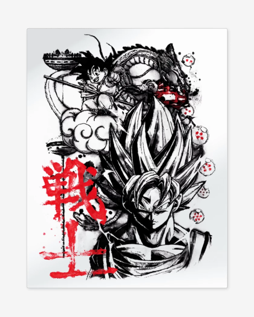 Print metalico Blanco de Gokun
