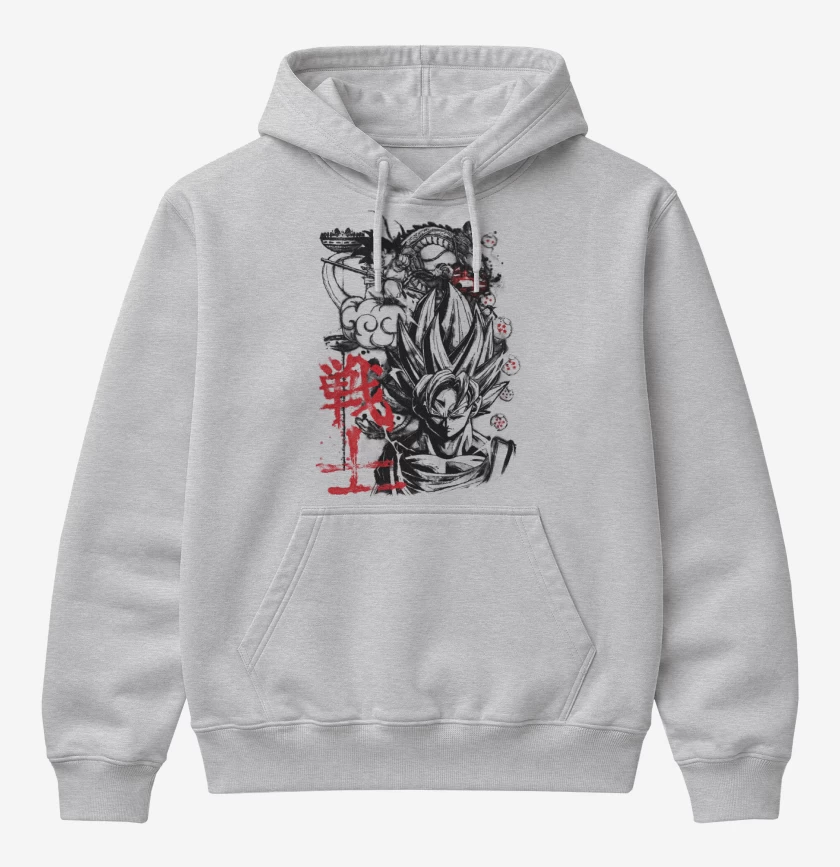 Poleron Canguro básico Gris Melange de Gokun