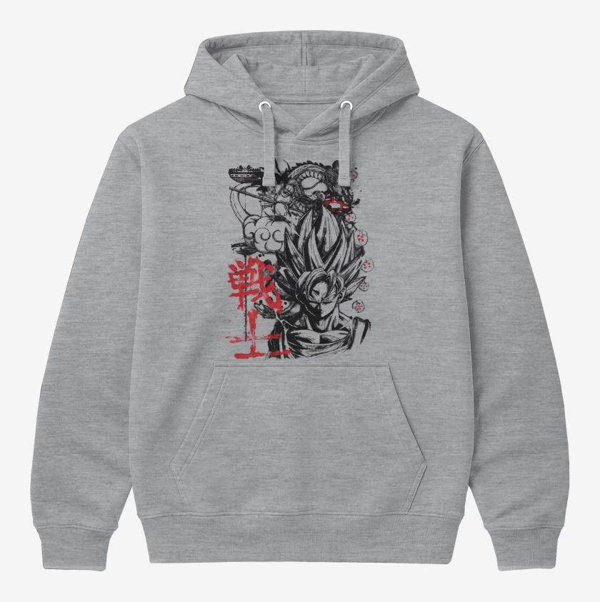 Polerón Canguro Gris Melange de Gokun