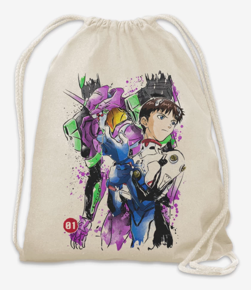 Mochila Blanco de Evangelions