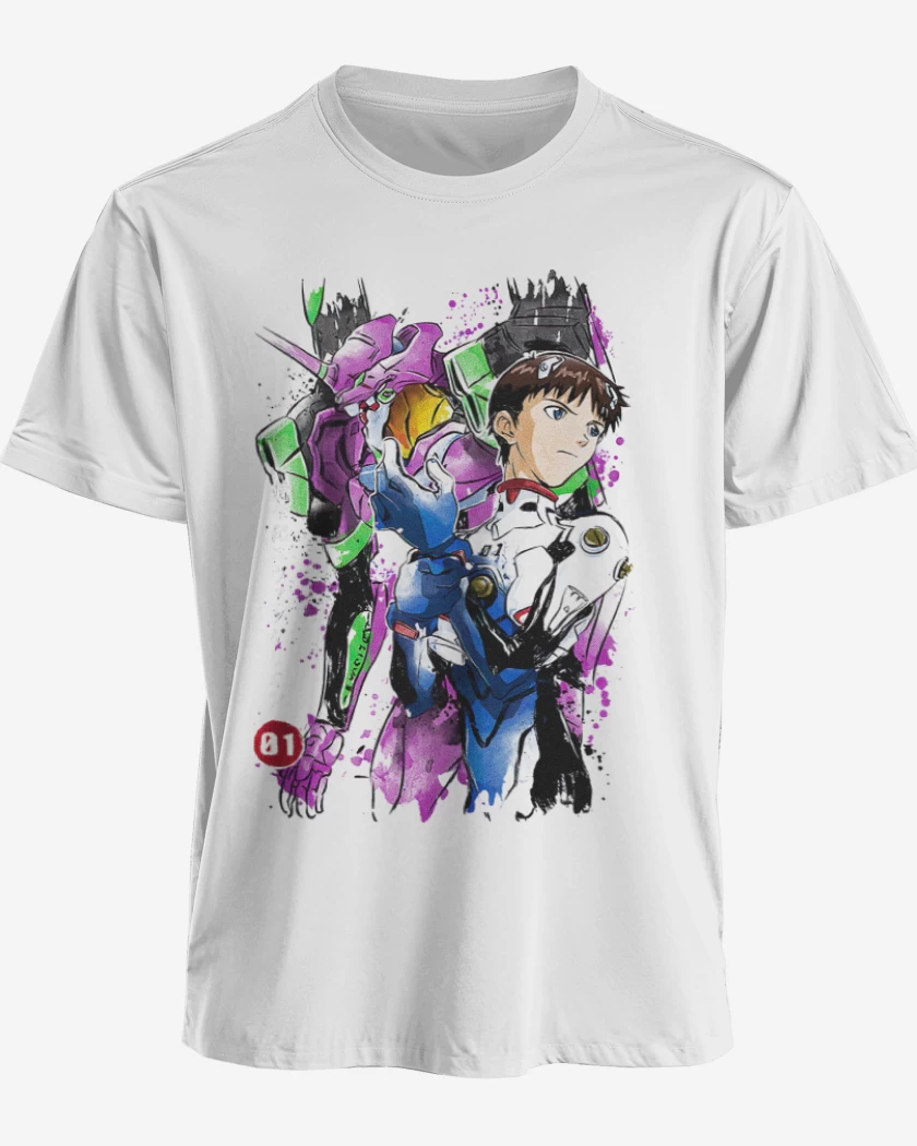 Polera premium Blanco de Evangelions