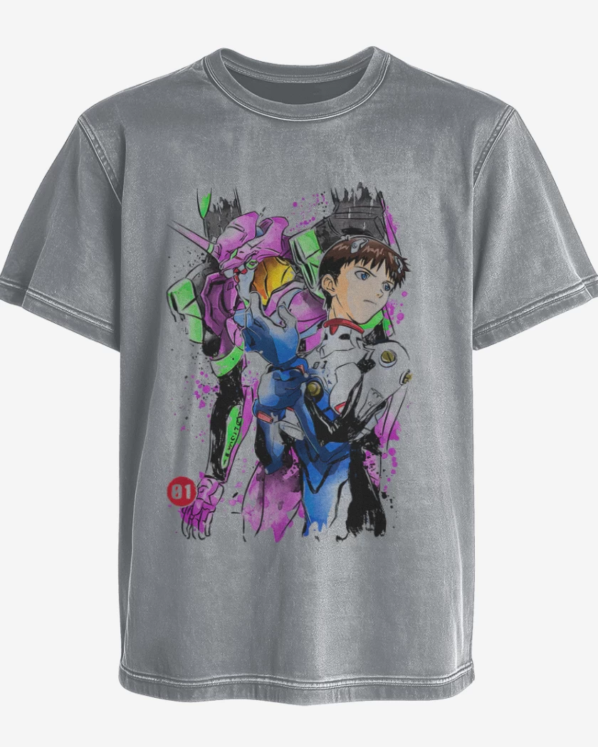 Polera desgastada Evangelions
