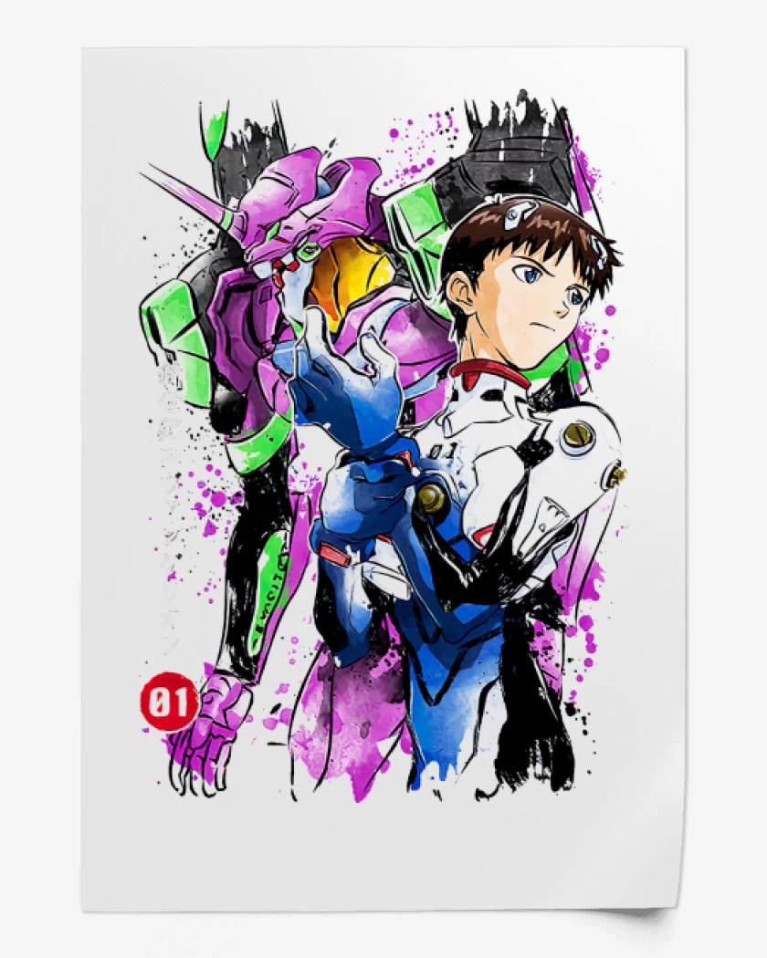 Print Blanco de Evangelions