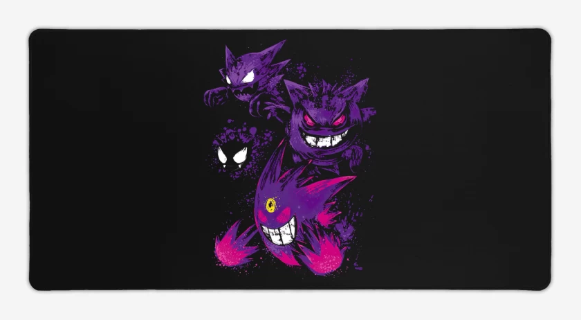 Mouse pad Gamer Negro de Gengars