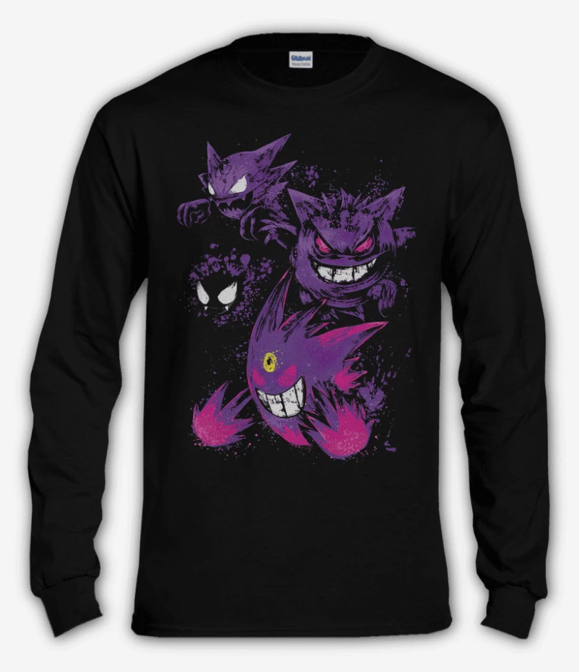 Polera manga larga Negro de Gengars