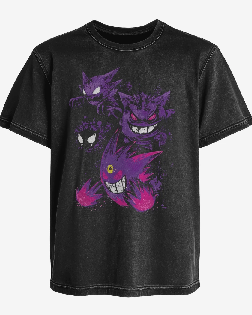 Polera desgastada Gengars