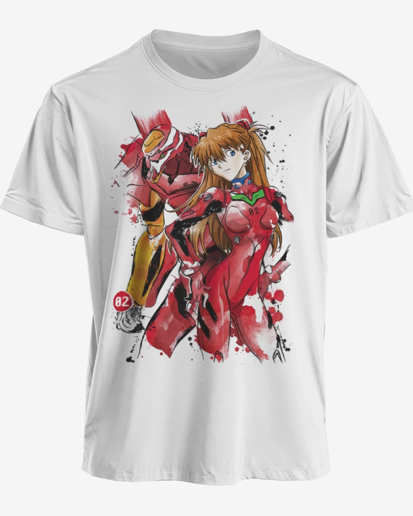 Polera premium Blanco de Evangelions 02 