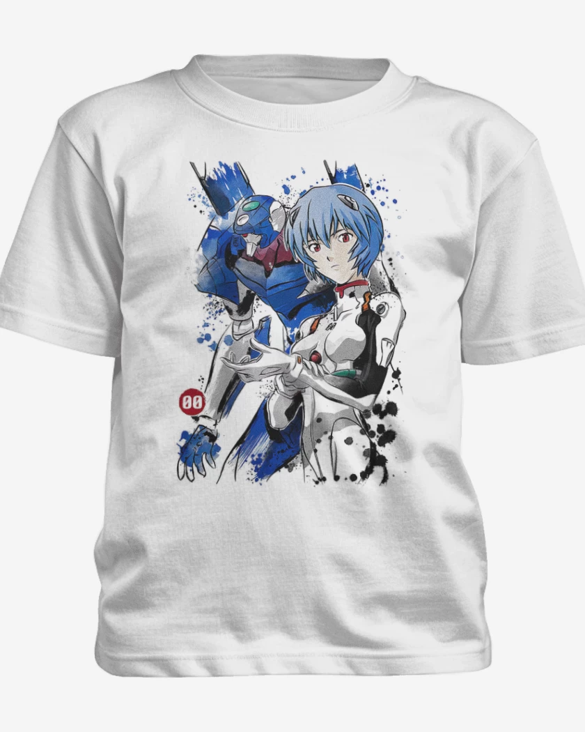 Polera de niño Blanco de Evangelions 00