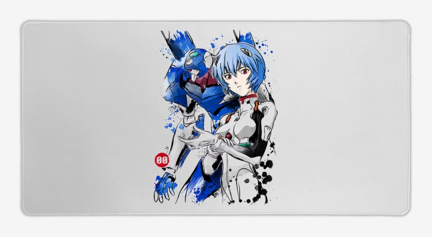 Mouse pad Gamer Blanco de Evangelions 00