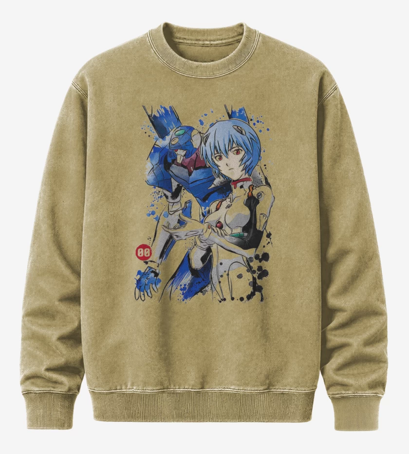 Poleron Polo Acid Wash Beige de Evangelions 00