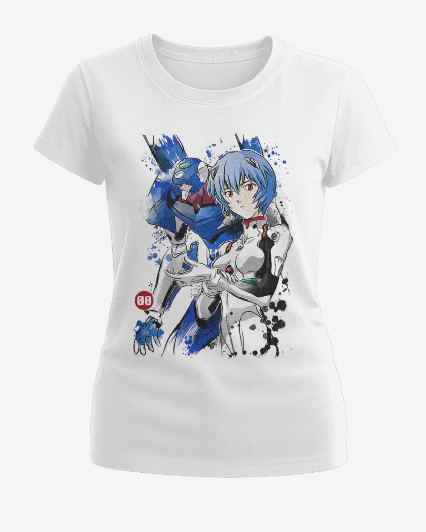 Polera de Mujer Blanco de Evangelions 00