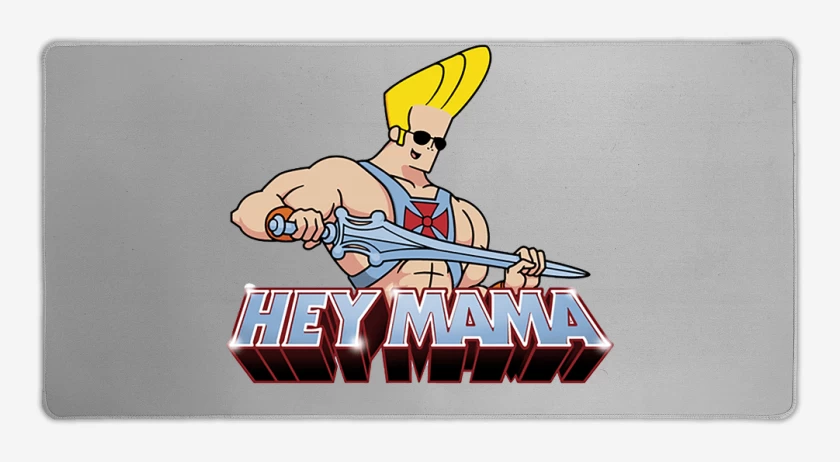 Mouse pad Gamer Gris Melange de Johnny bravo 2