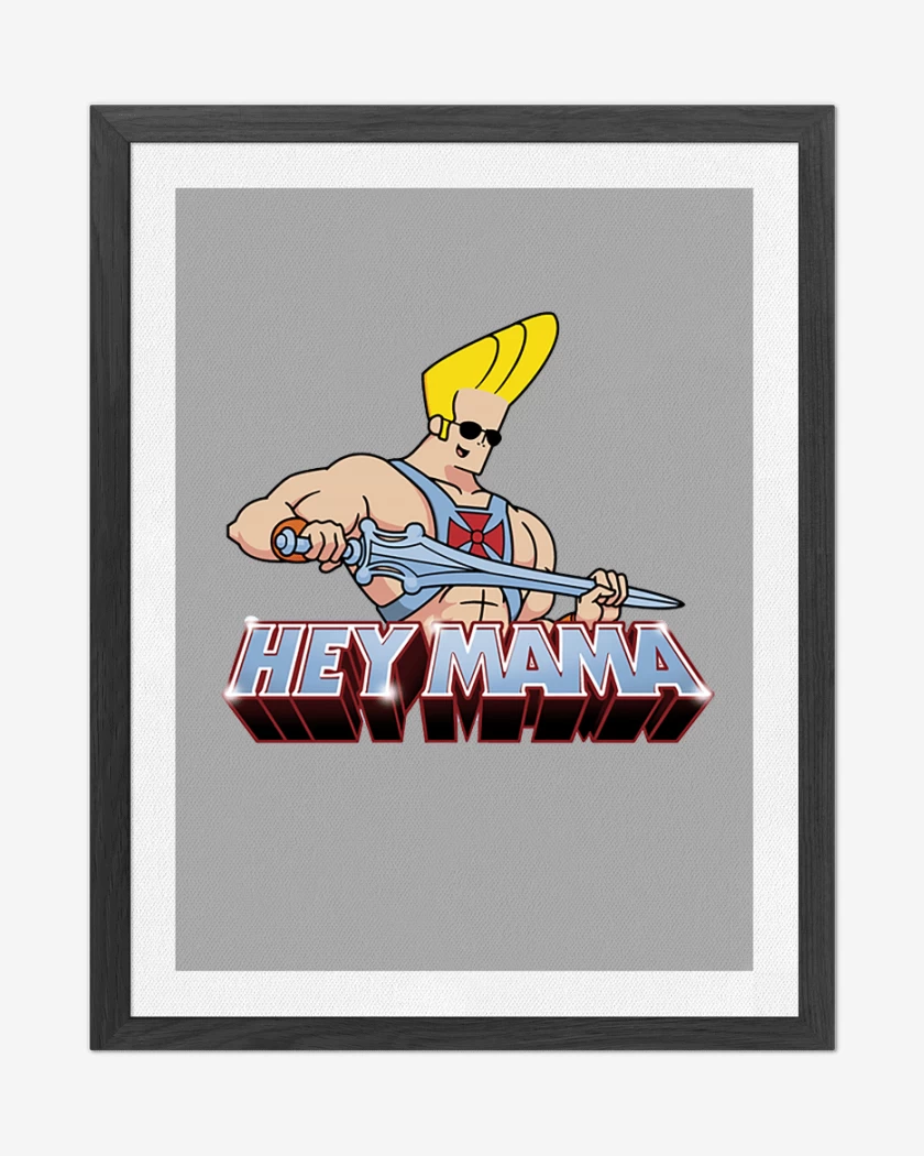 Cuadro decorativo Gris Melange de Johnny bravo 2