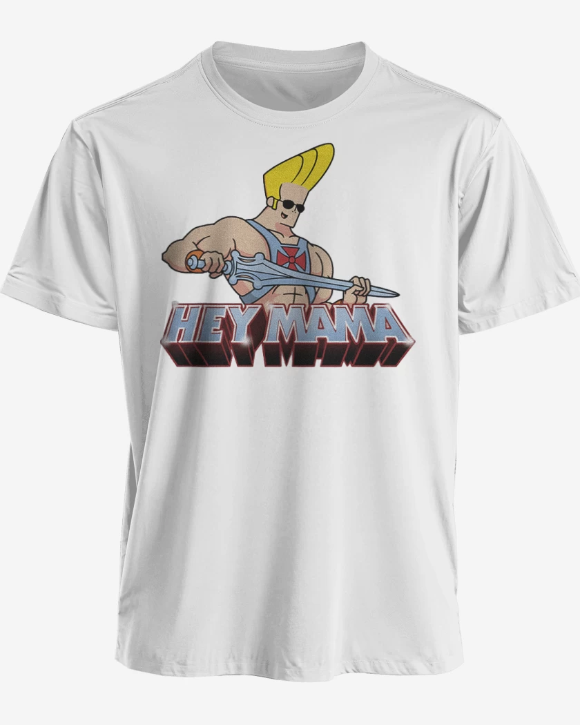 Polera premium Blanco de Johnny bravo 2