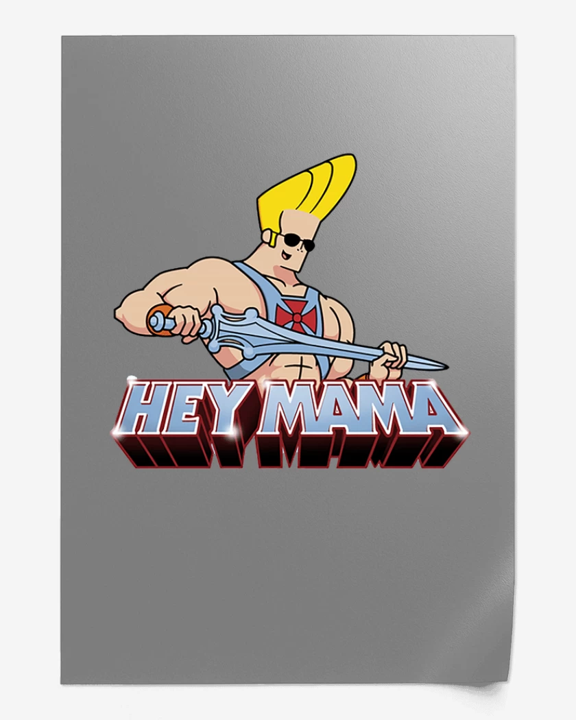 Print Gris Melange de Johnny bravo 2