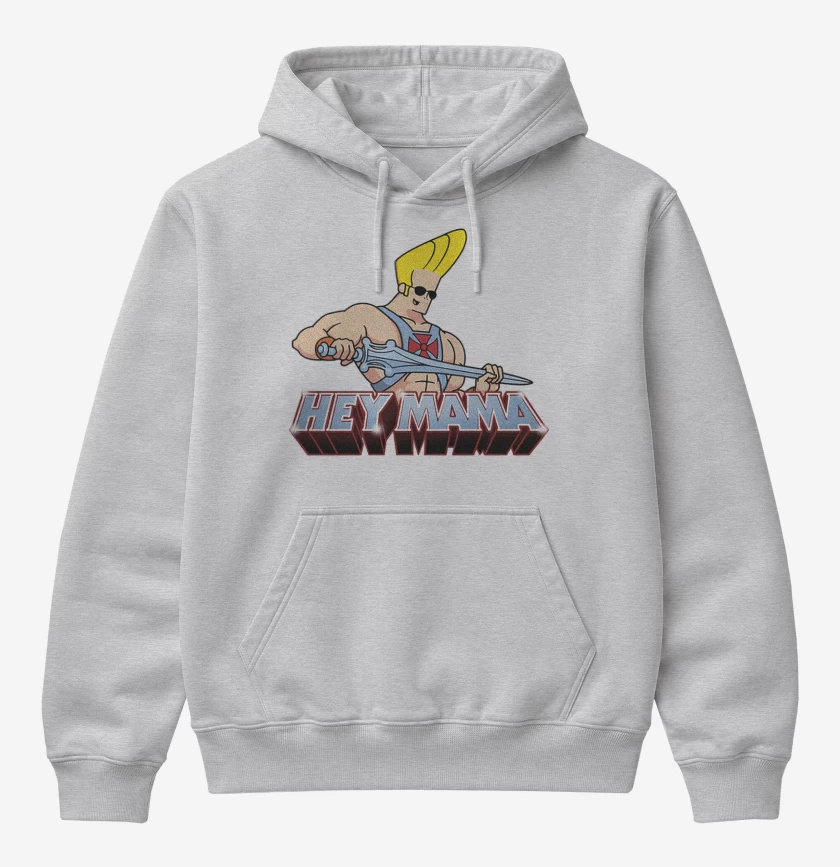 Poleron Canguro básico Gris Melange de Johnny bravo 2