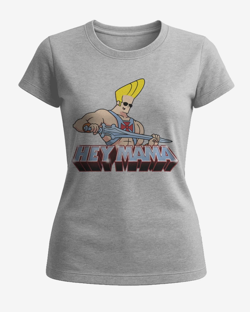 Polera de Mujer Gris Melange de Johnny bravo 2